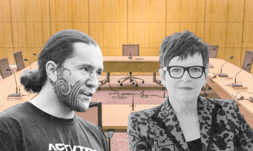 Eru Kapa-Kingi and Jenny Shipley made their submissions against the Treaty principles bill on Thursday. 
