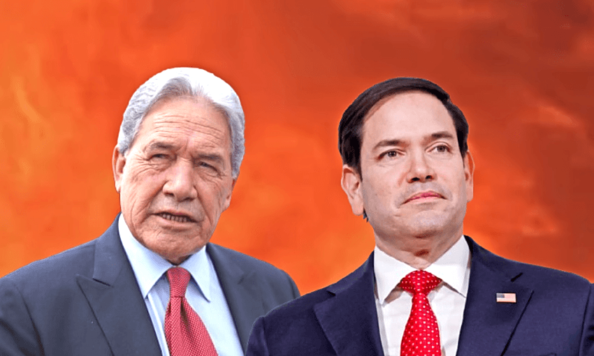 Winston Peters and Marco Rubio are scheduled to meet in Washington next week. Photos: Getty Images 
