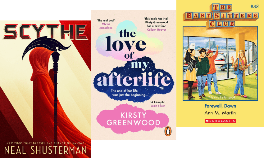 Three book covers. 