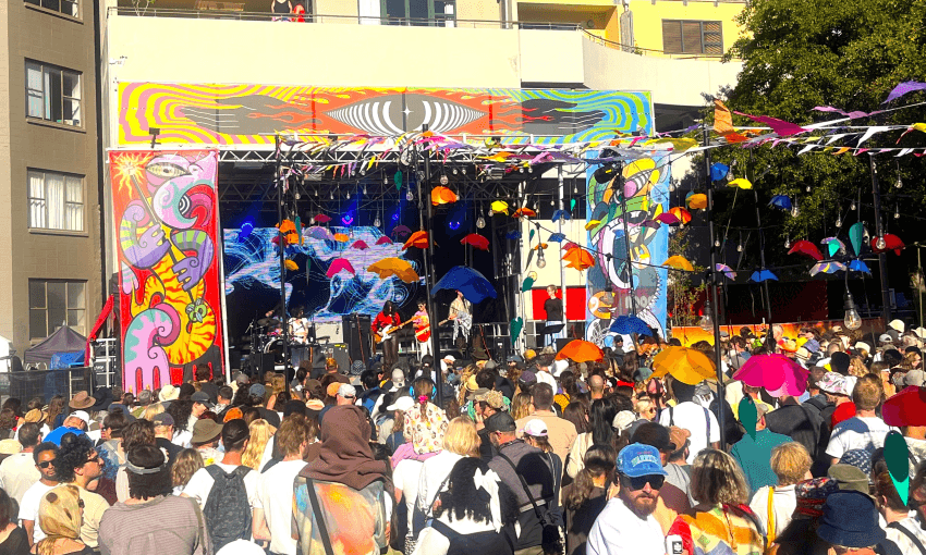 The Swan Lane stage at CupaDupa. Photo: Lyric Waiwiri-Smith