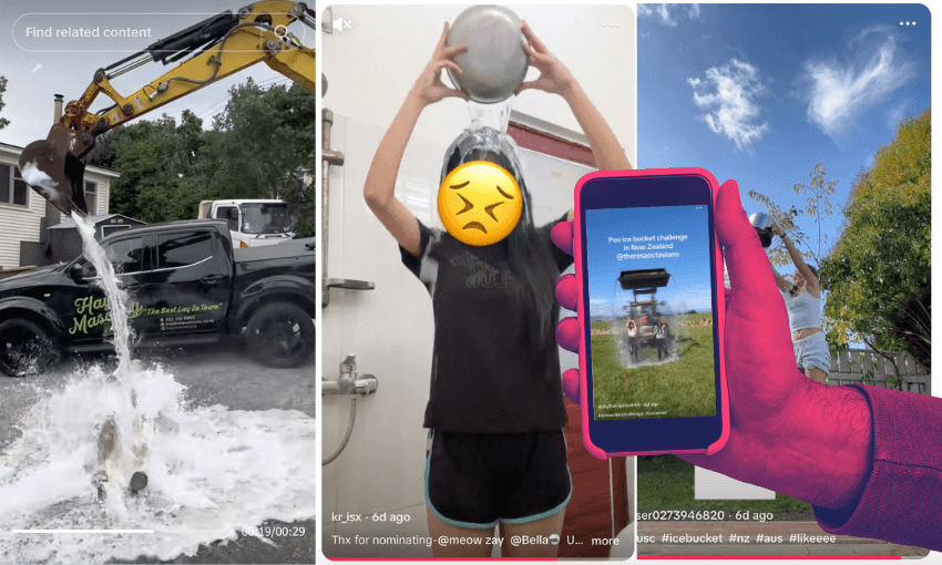 On social media, there are endless videos of people participating in the new version of the trend. (Image: supplied) 
