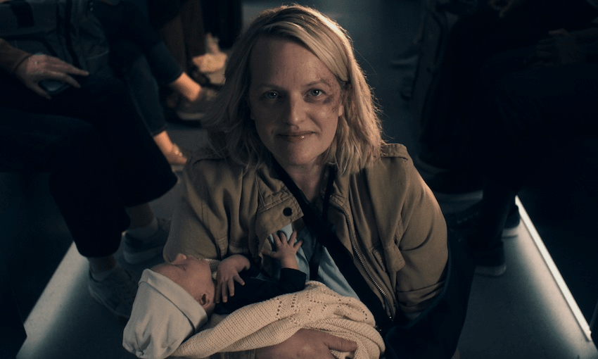 Elizabeth Moss stars as June in The Handmaid’s Tale 
