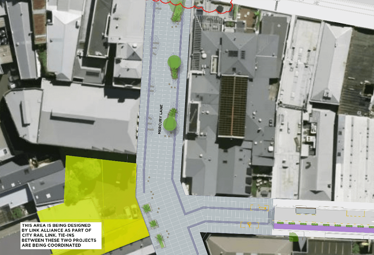 map of mecury lane and cross street