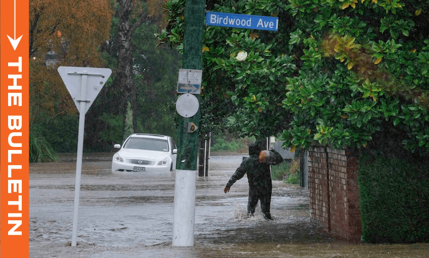 A submerged street in Beckenham, Christchurch. (Photo: Christchurch City Council/Facebook) 
