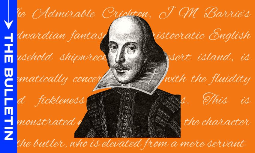 Does the bard still belong in the classroom? (Image: The Spinoff) 
