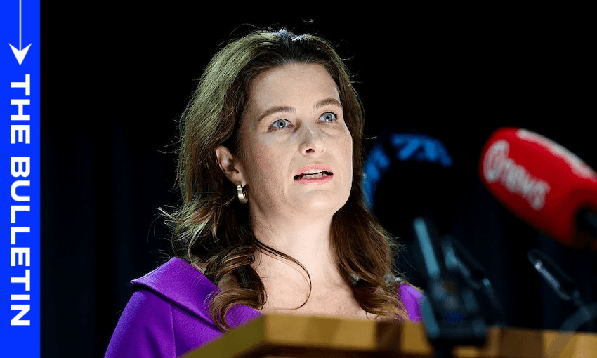 Nicola Willis speaks to media during a press conference at Parliament on March 30, 2025. (Photo: Hagen Hopkins/Getty Images) 
