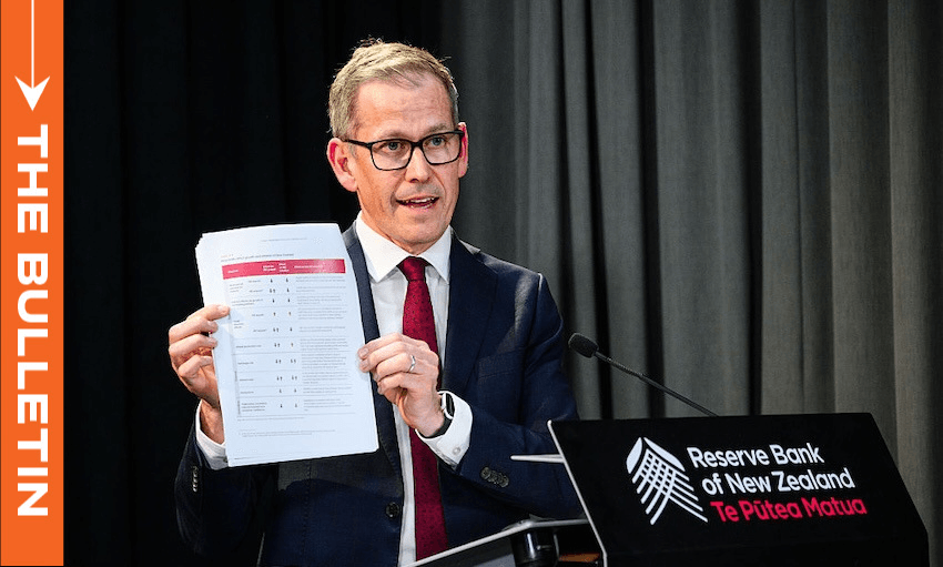 Reserve Bank governor Christian Hawkesby speaks at the media conference following the OCR announcement. (Photo: Mark Coote/Bloomberg via Getty Images) 
