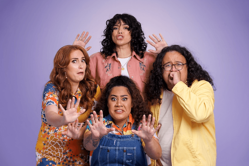 The four presenters of the documentary series Don't