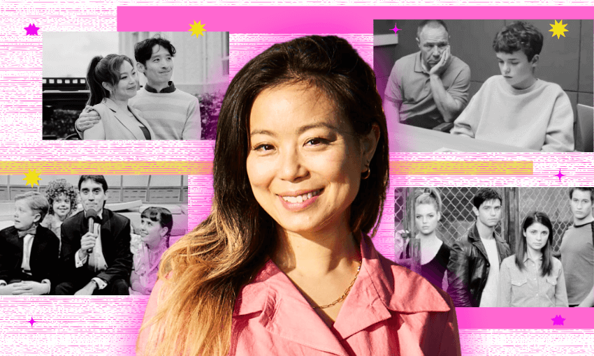 It’s Michelle Ang’s life in television (Photo: Supplied / Design: Tina Tiller) 
