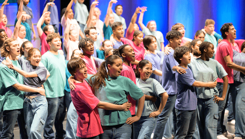 Young People’s Chorus of New York City perform in Choir Games. Image: Supplied 
