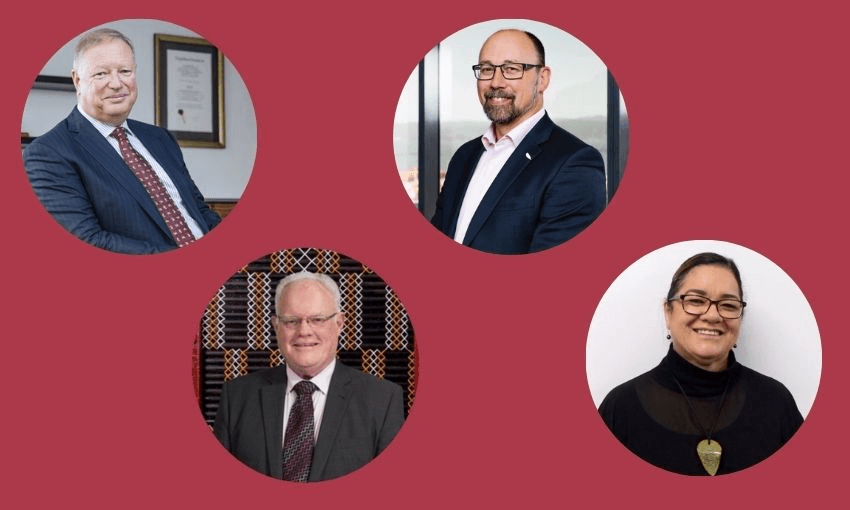 Headshots of the ITAG: Bruce Gray KC (chair), David Cochrane, Dion Tuuta and Kararaina Calcott-Cribb