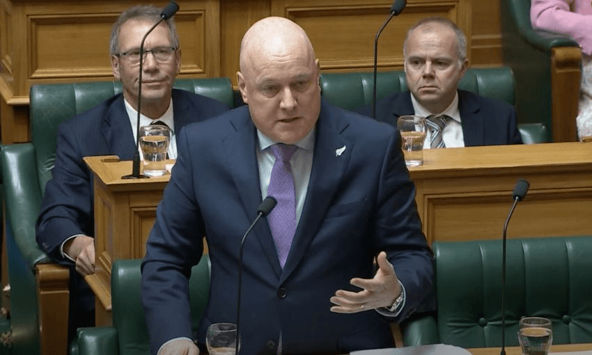 Christopher Luxon speaking within the House.