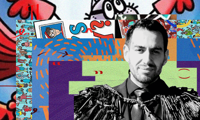 Donovan Te Ahuhui Farnham is author of Whānau. Image design: Tina Tiller. 
