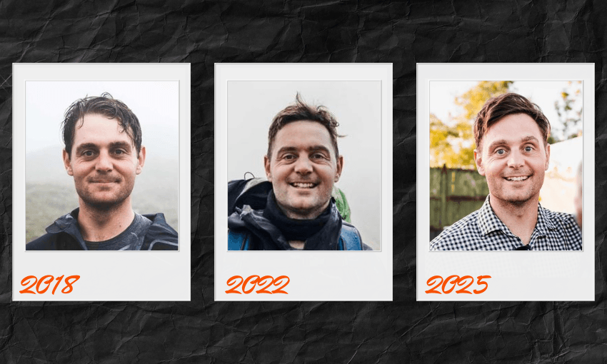 Snapshots of the author from the past seven years 
