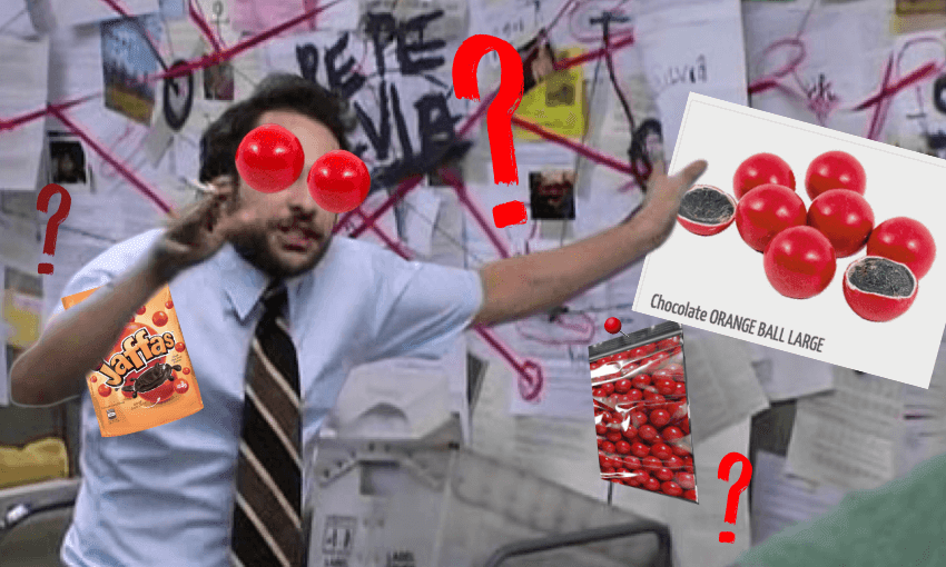 A very serious Jaffa investigation. Image design: Tina Tiller 
