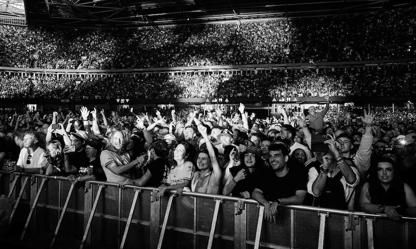 The crowd at the Oasis tour: one of many not coming to New Zealand (Photo: Gareth Cattermole/Getty Images) 
