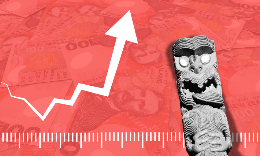 The Māori economy is apparently booming, whatever it is. (Design: Liam Rātana) 
