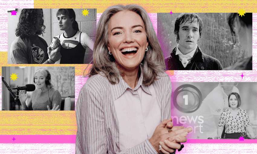 It’s Petra Bagust’s life in television (Photo: Stephanie Soh Lavemaau / Design: TIna Tiller) 
