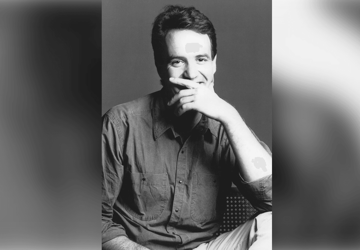 black and white photo of a handsome young man