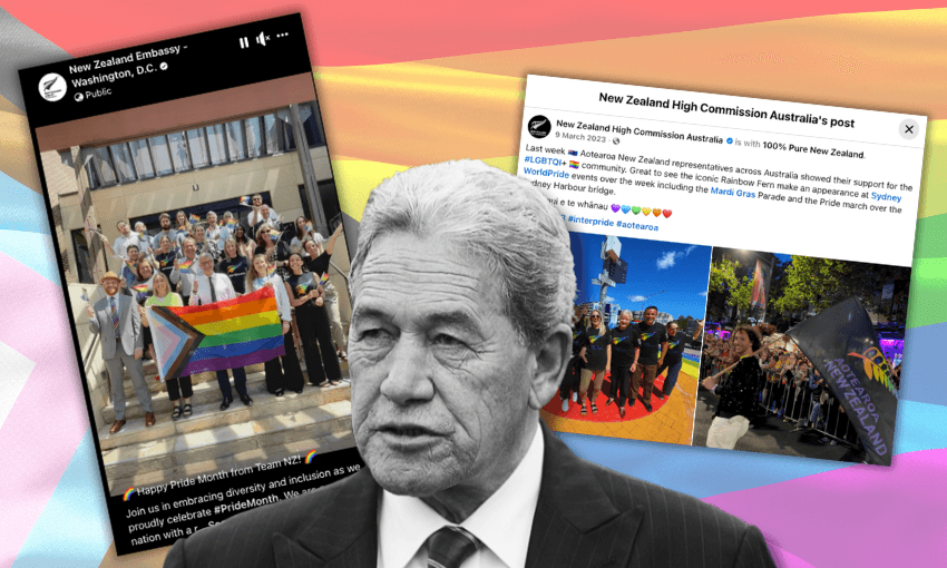 The foreign affairs minister expressed some “full and frank” opinions that led to planned pride month posts being pulled 
