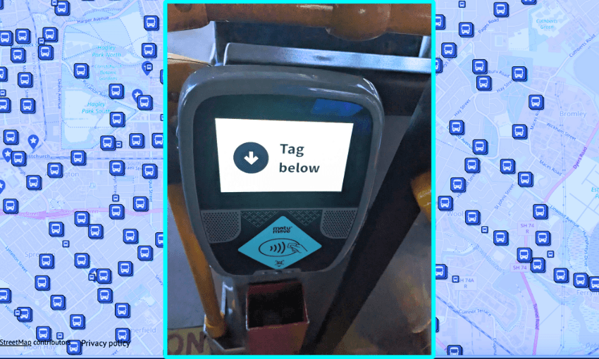 a motu move scanner on Christchurch's 29 bus