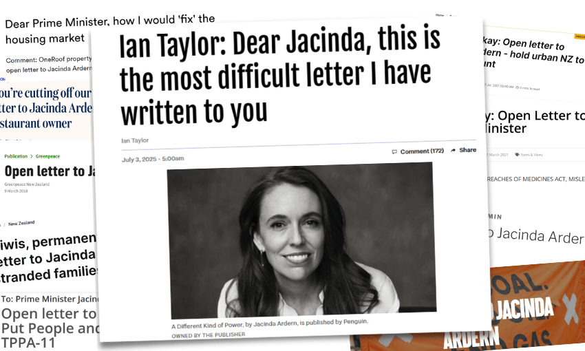 An open letter to Jacinda Ardern on open letters to Jacinda Ardern