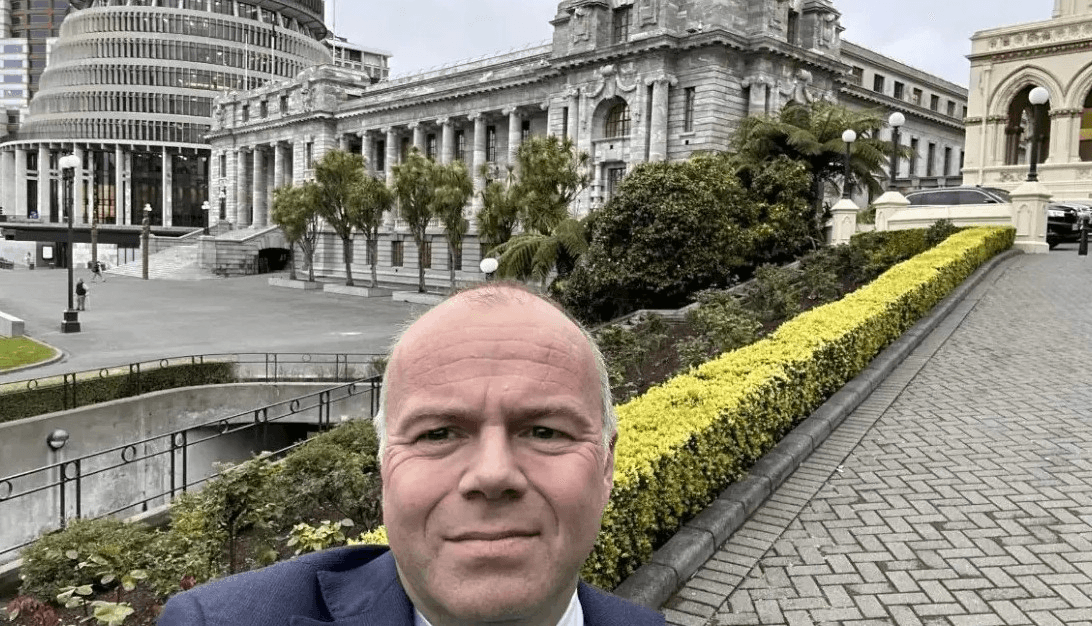 A selfie taken by Act MP Todd Stephenson