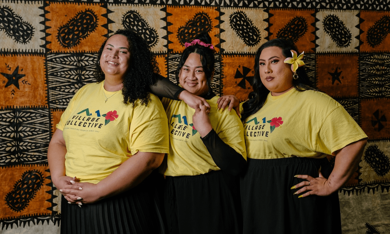 Penni Wolfgramm, Mela Meilin Taavao and Jazriel Lavakula 
