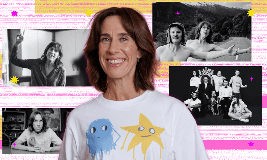 It’s Jackie van Beek’s life in television (Photo: TVNZ / Design: Tina Tiller) 
