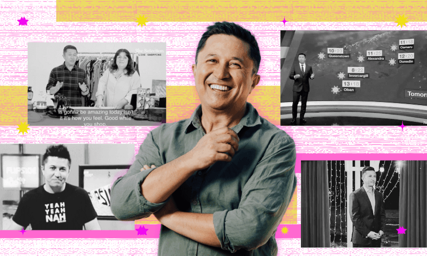 It’s Mike Puru’s life in TV (Image: The Spinoff) 
