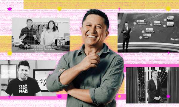 It’s Mike Puru’s life in TV (Image: The Spinoff) 
