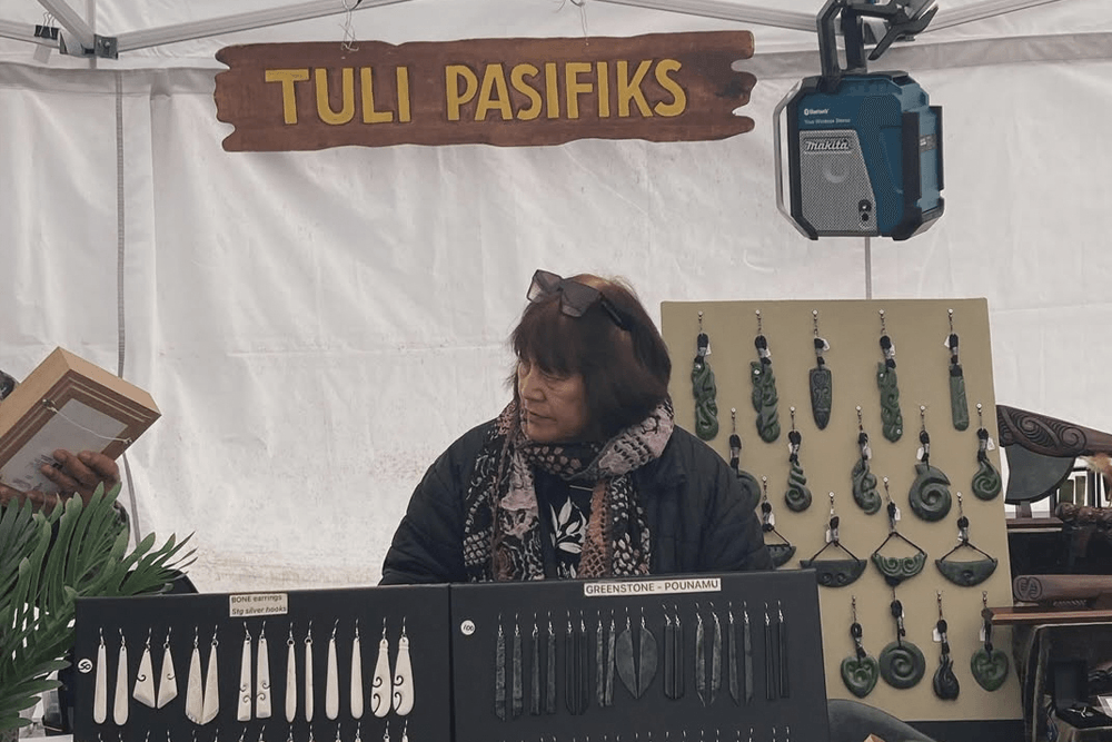 Tuli Pasifiks stall at Britomart Saturday Market