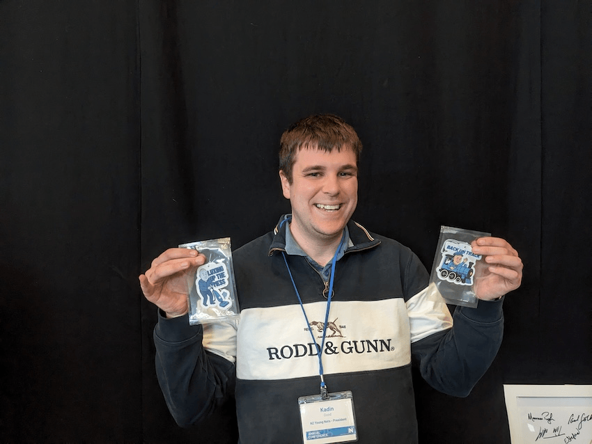 a young man with pale skin and brown hair