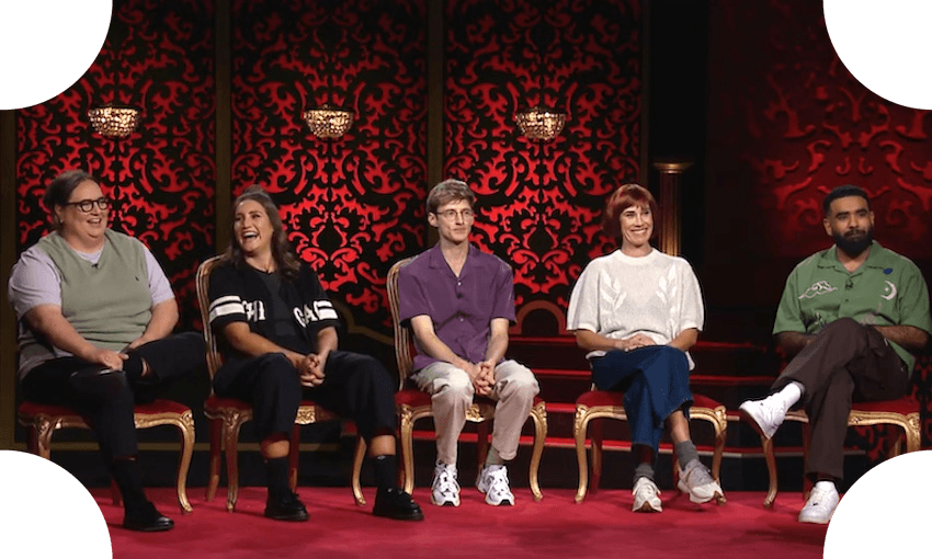 The cast of Taskmaster NZ, season six (Screengrab: TVNZ) 
