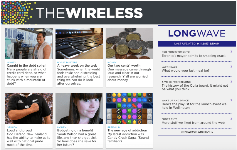 The Wireless website