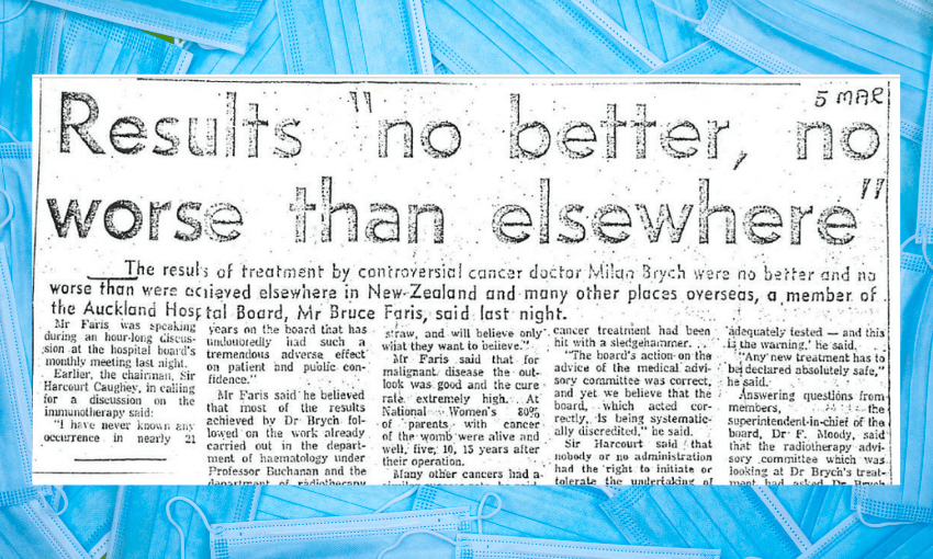 a scan of an old newspaper article with the headline "results 'no better, no worse than elsewhere'"