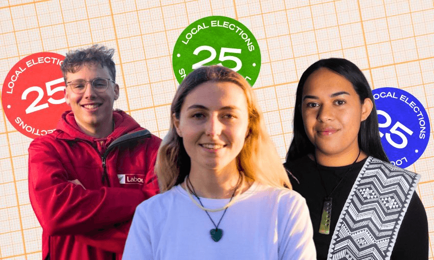 Sam O’Brien, Caitlin Wilson and Keshaan Te Waaka. 
