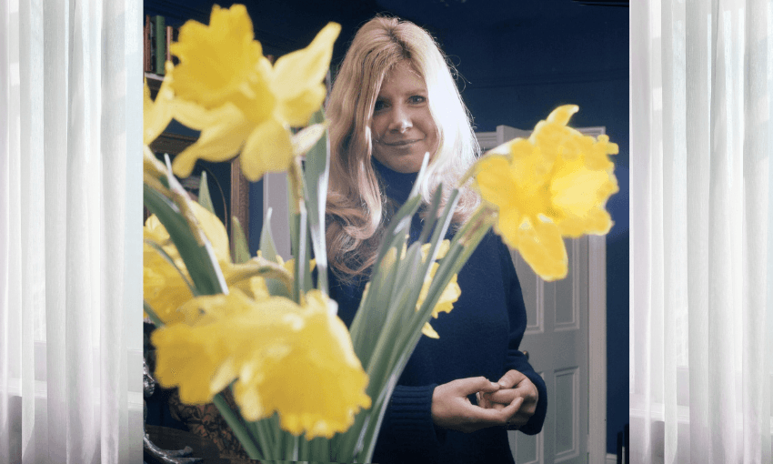 Jilly Cooper at home (Photo: Allan Warren) 
