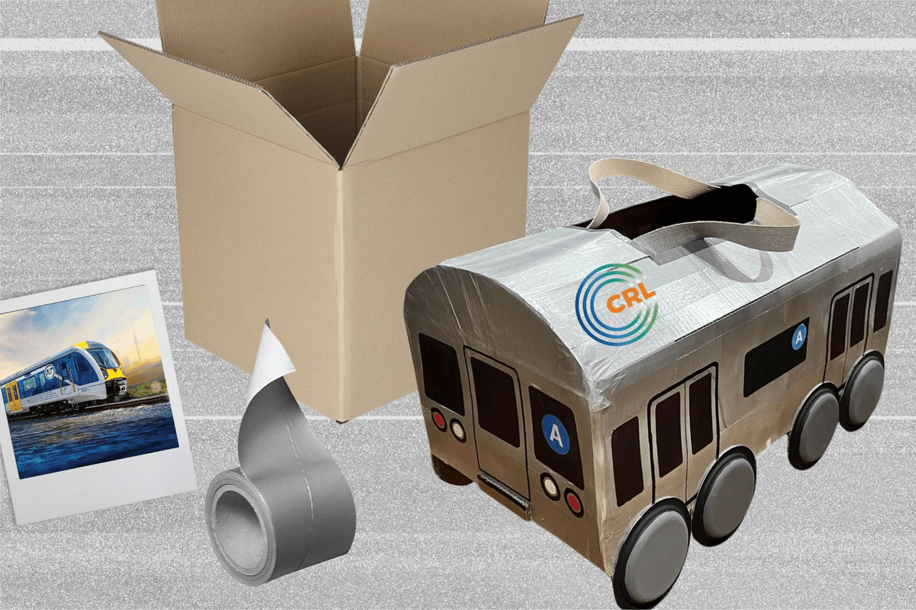 Go as a CRL train for Halloween