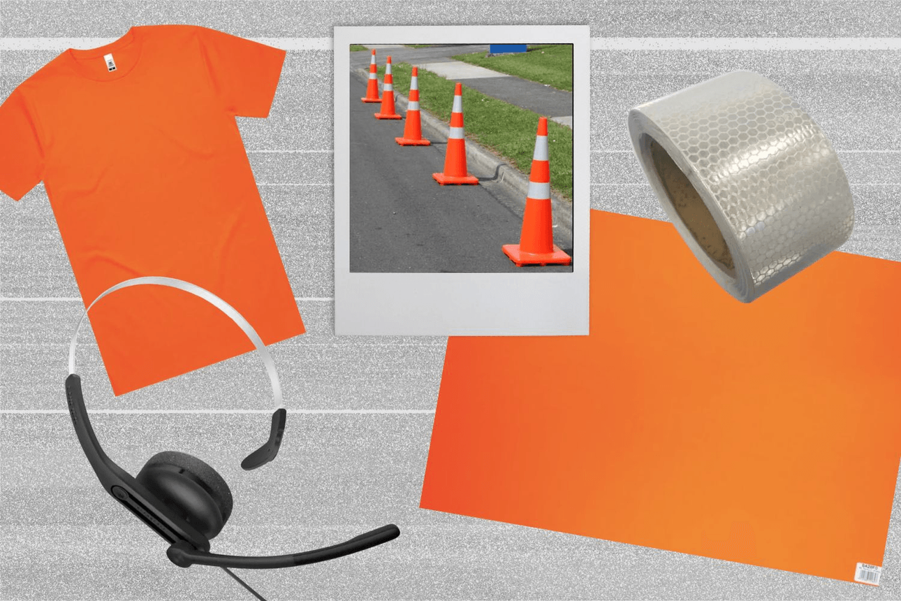 Road cones are so scary there's a hot line