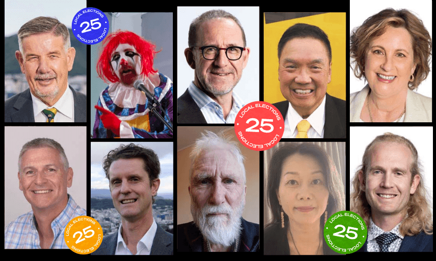 Some of the candidates for Wellington mayor.  
