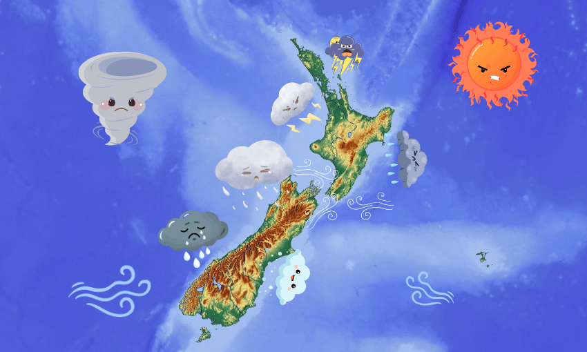 An accurate weather map for New Zealand. 
