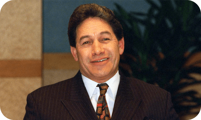 Winston Peters at a press conference in 1997. (Photo: Phil Walter via Getty Images) 
