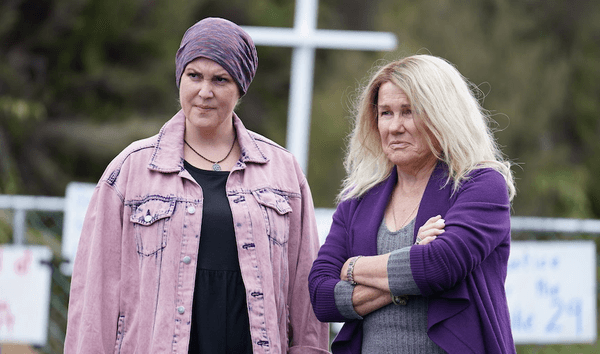 Melanie Lynskey and Robyn Malcolm in Pike River. Image: Matt Grace 
