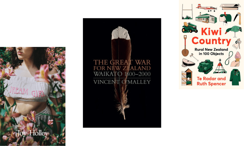 Three book covers ascending. 