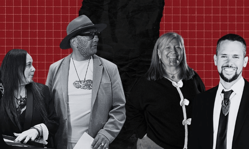 Debbie Ngarewa-Packer, Rawiri Waititi, Mariameno Kapa-Kingi and Tākuta Ferris. 
