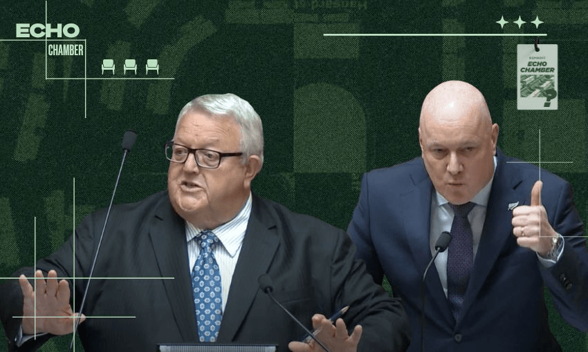 Gerry Brownlee and Christopher Luxon.