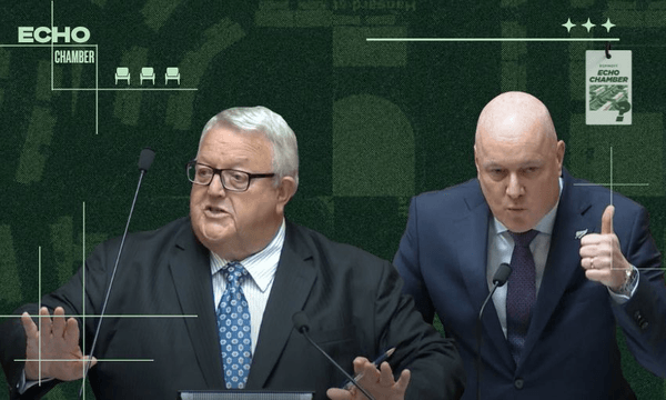 Gerry Brownlee and Christopher Luxon. 
