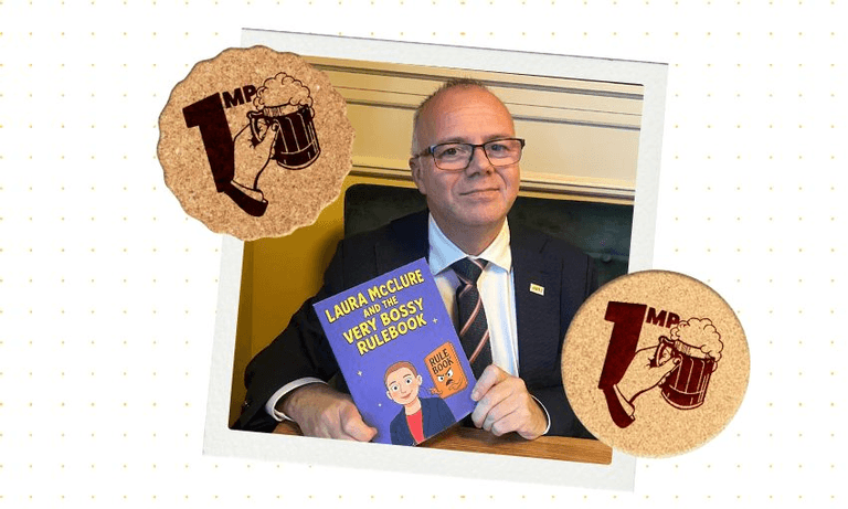 One MP, One Pint: Yes, Act MP Todd Stephenson can read | The Spinoff