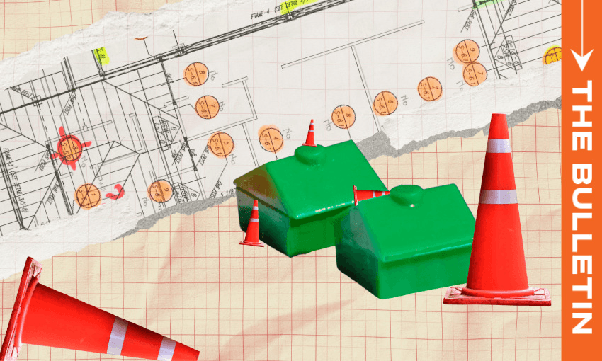 Once a visionary piece of legislation, the RMA had grown bloated through successive amendments and wildly inconsistent local interpretation. (Image: Tina Tiller/The Spinoff) 
